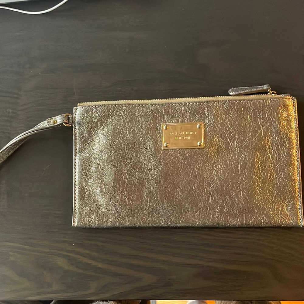 Michael Kors Gold Clutch